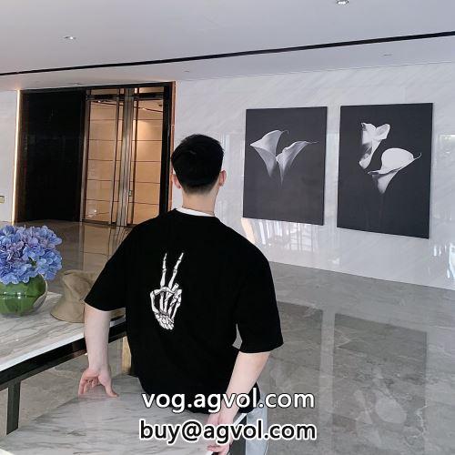 2022 半袖Tシャツ ファション性の高い 2色可選 バレンシアガコピー 高級感ある BALENCIAGAコピー