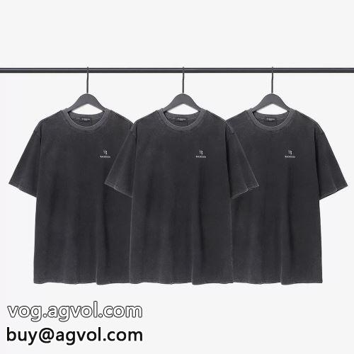 バレンシアガコピー 今一番HOTな新品 BALENCIAGAコピー 2022 半袖Tシャツ カジュアル