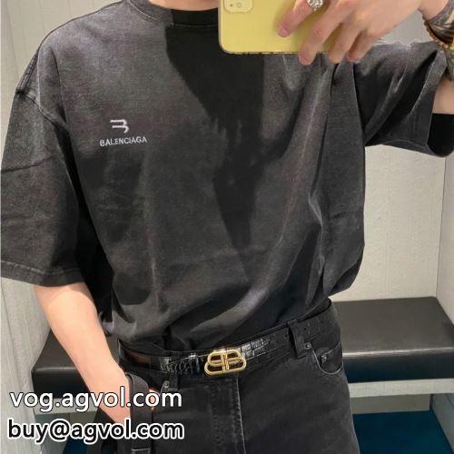 バレンシアガコピー 今一番HOTな新品 BALENCIAGAコピー 2022 半袖Tシャツ カジュアル