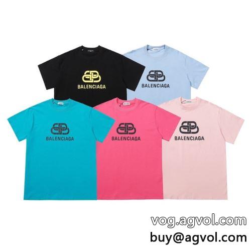  バリエーションに富む 2022 高品質 3色可選  半袖Tシャツ BALENCIAGAコピー  バレンシアガコピー  