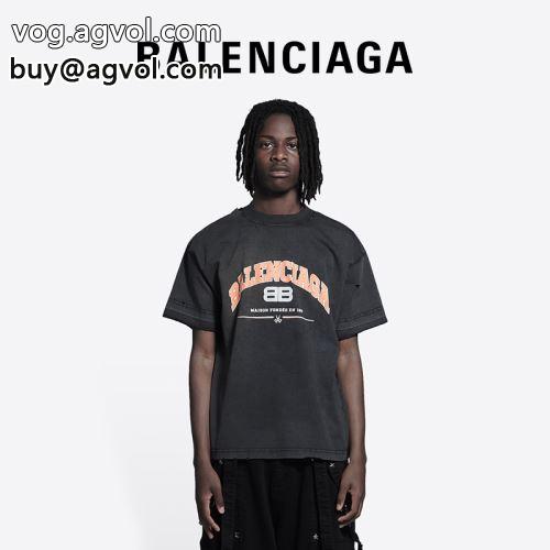 2022 半袖Tシャツ BALENCIAGAコピー お洒落に魅せる 目玉商品  バレンシアガコピー