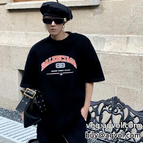 2022 半袖Tシャツ BALENCIAGAコピー お洒落に魅せる 目玉商品  バレンシアガコピー