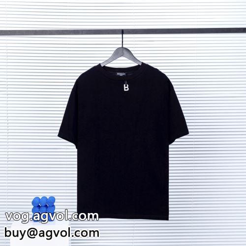 収縮性のある 2022 バレンシアガコピー 半袖Tシャツ 2色可選 BALENCIAGAコピー 抜群な楽チン感ある大定番