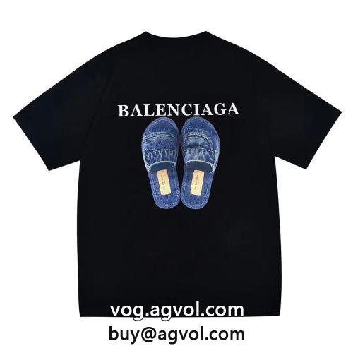 2022 使い勝手抜群 半袖Tシャツ BALENCIAGAコピー セレブ風 バレンシアガコピー  