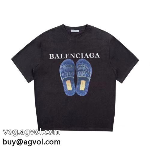 2022 使い勝手抜群 半袖Tシャツ BALENCIAGAコピー セレブ風 バレンシアガコピー
