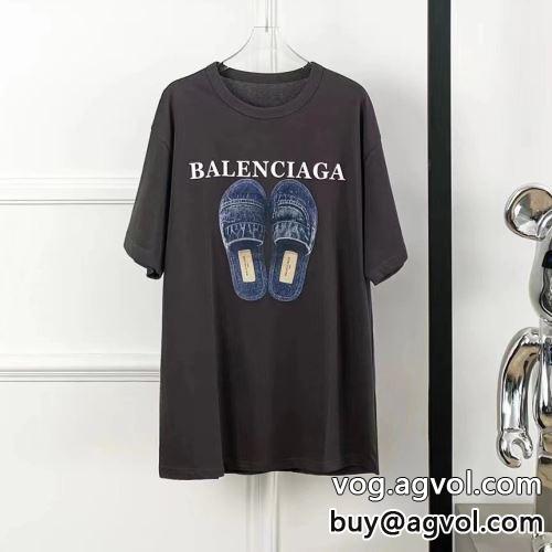 2022 使い勝手抜群 半袖Tシャツ BALENCIAGAコピー セレブ風 バレンシアガコピー