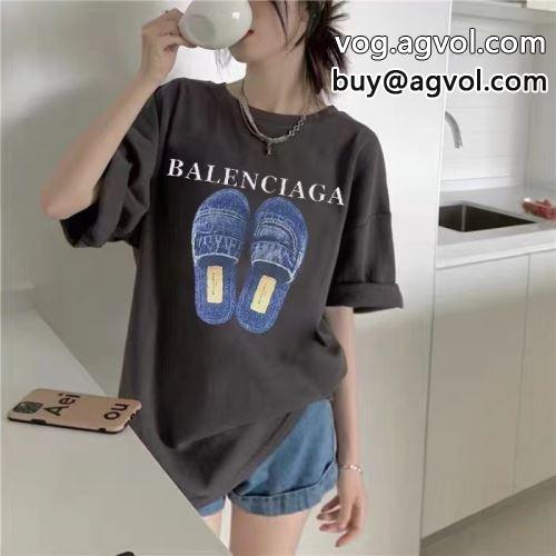 2022 使い勝手抜群 半袖Tシャツ BALENCIAGAコピー セレブ風 バレンシアガコピー