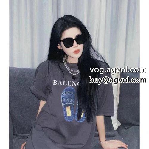 2022 使い勝手抜群 半袖Tシャツ BALENCIAGAコピー セレブ風 バレンシアガコピー