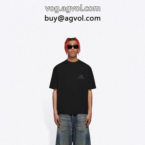 薄手 2022  バレンシアガコピー 2色可選 半袖Tシャツ BALENCIAGAコピー 肌触りのいい