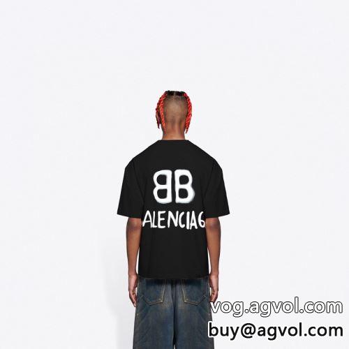 薄手 2022  バレンシアガコピー 2色可選 半袖Tシャツ BALENCIAGAコピー 肌触りのいい