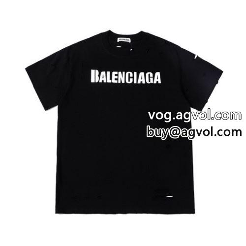  落ち着いた質感 2022 3色可選  半袖Tシャツ BALENCIAGAコピー バレンシアガコピー 着回し度抜群  