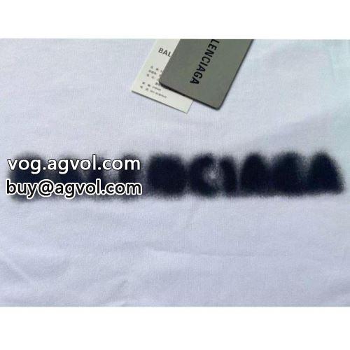 個性派 バレンシアガコピー BALENCIAGAコピー 2022 半袖Tシャツ 縦には伸びにくい