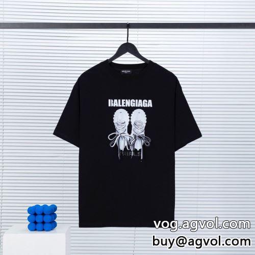  柔らかな質感 2色可選 BALENCIAGAコピー バレンシアガコピー 2022 半袖Tシャツ 大注目  