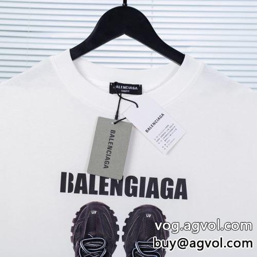 柔らかな質感 2色可選 BALENCIAGAコピー バレンシアガコピー 2022 半袖Tシャツ 大注目