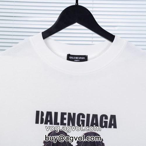 柔らかな質感 2色可選 BALENCIAGAコピー バレンシアガコピー 2022 半袖Tシャツ 大注目