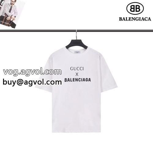 2022 半袖Tシャツ 注目のアイテム 2色可選 BALENCIAGAコピー 個性的なデザイン バレンシアガコピー