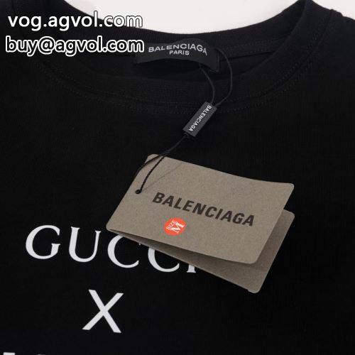 2022 半袖Tシャツ 注目のアイテム 2色可選 BALENCIAGAコピー 個性的なデザイン バレンシアガコピー