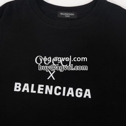 2022 半袖Tシャツ 注目のアイテム 2色可選 BALENCIAGAコピー 個性的なデザイン バレンシアガコピー