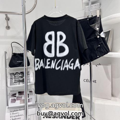 おしゃれに絶大な人気の 高品質 BALENCIAGAコピー 2色可選 バレンシアガコピー 2022 半袖Tシャツ