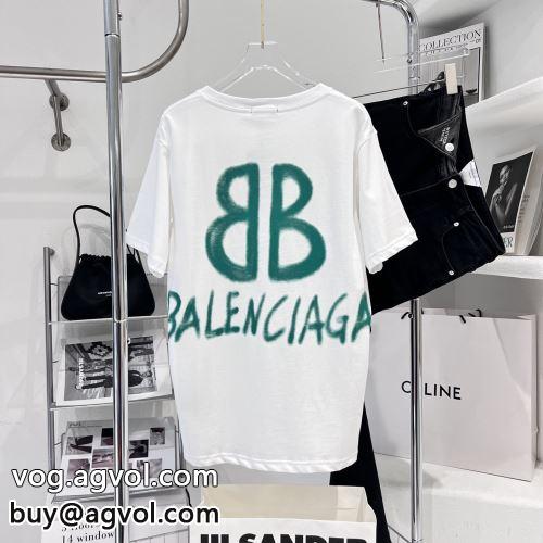 おしゃれに絶大な人気の 高品質 BALENCIAGAコピー 2色可選 バレンシアガコピー 2022 半袖Tシャツ