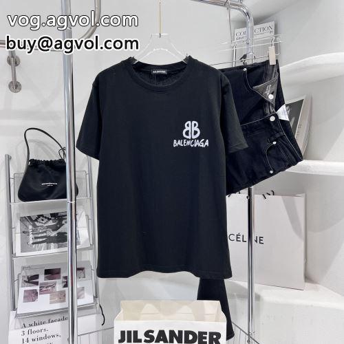 おしゃれに絶大な人気の 高品質 BALENCIAGAコピー 2色可選 バレンシアガコピー 2022 半袖Tシャツ