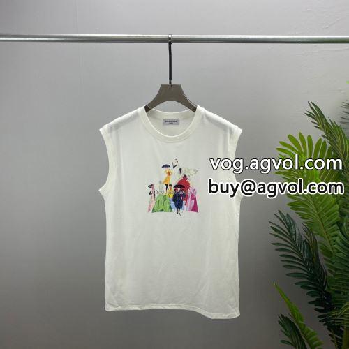 バレンシアガコピー高評価の人気品  着心地満点 2022 2色可選 半袖Tシャツ BALENCIAGAコピー