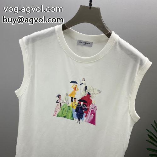 バレンシアガコピー高評価の人気品  着心地満点 2022 2色可選 半袖Tシャツ BALENCIAGAコピー