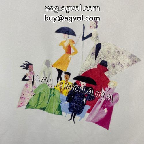 バレンシアガコピー高評価の人気品  着心地満点 2022 2色可選 半袖Tシャツ BALENCIAGAコピー