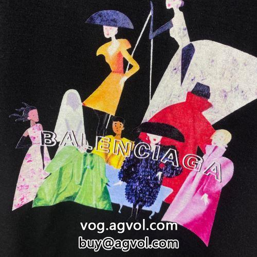 バレンシアガコピー高評価の人気品  着心地満点 2022 2色可選 半袖Tシャツ BALENCIAGAコピー