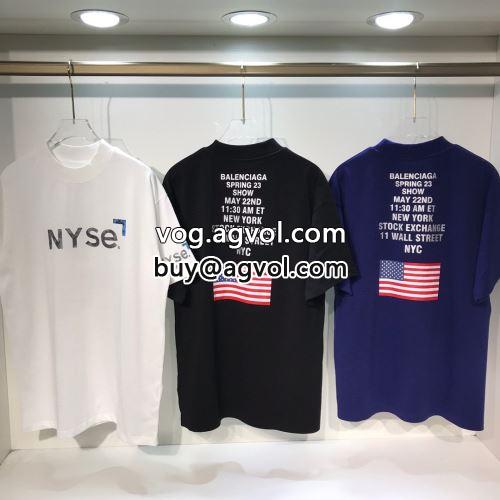 収縮性のある バレンシアガコピー 2022 3色可選 BALENCIAGAコピー 半袖Tシャツ 超人気商品