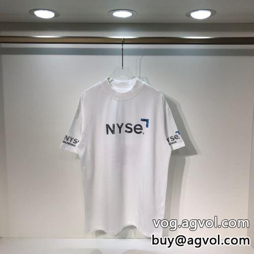 収縮性のある バレンシアガコピー 2022 3色可選 BALENCIAGAコピー 半袖Tシャツ 超人気商品