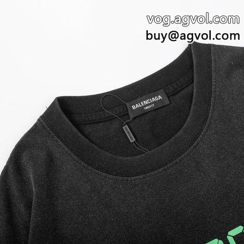 落ち着いた質感 乾きやすい  BALENCIAGAコピー 2色可選  バレンシアガコピー 2022 半袖Tシャツ