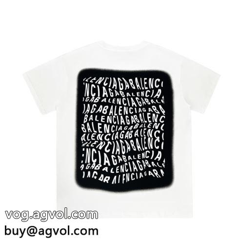 バレンシアガコピー 2色可選  もっとも高い人気を誇る 2022  モデル大絶賛? BALENCIAGAコピー  半袖Tシャツ
