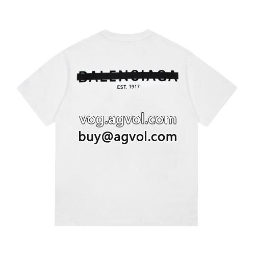  BALENCIAGAコピー 半袖Tシャツ 流行に関係なく長年愛用できる 快適 バレンシアガコピー 2022   