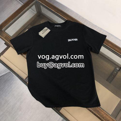 自然な肌触り  BALENCIAGAコピー 半袖Tシャツ 2色可選 バレンシアガコピー 2022 活用できるアイテム