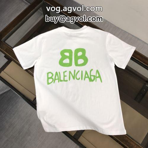 自然な肌触り  BALENCIAGAコピー 半袖Tシャツ 2色可選 バレンシアガコピー 2022 活用できるアイテム