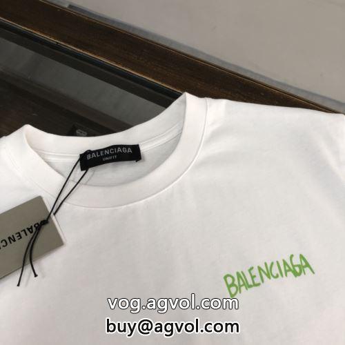 自然な肌触り  BALENCIAGAコピー 半袖Tシャツ 2色可選 バレンシアガコピー 2022 活用できるアイテム