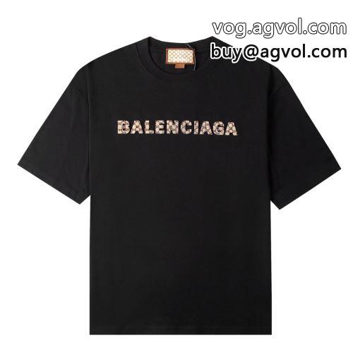  肌触りのいい 2色可選 バレンシアガコピー 2022 乾きやすい 半袖Tシャツ BALENCIAGAコピー 