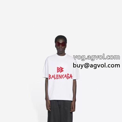 BALENCIAGAコピー セレブ風 バレンシアガコピー 2022 2色可選 もっとも高い人気を誇る 半袖Tシャツ 薄手