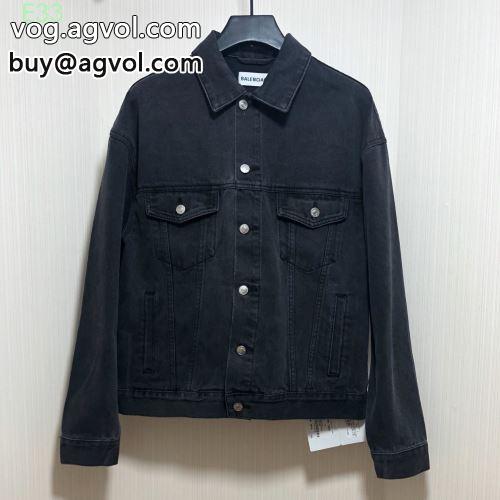 確定となる上品 バレンシアガコピー 2色可選 軽量ジャケット 2022 トップス デニムジャケット BALENCIAGAコピー