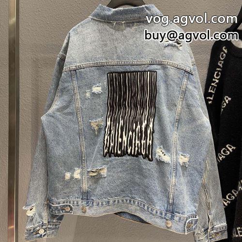  2色可選 BALENCIAGAコピー 楽に着用出来る 秋着用 バレンシアガコピー 風合いが出る トップス デニムジャケット 2022 