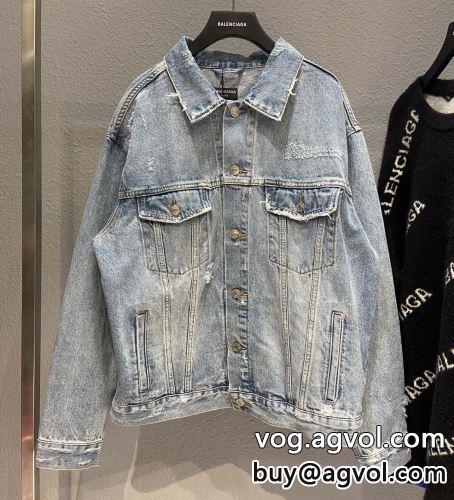 2色可選 BALENCIAGAコピー 楽に着用出来る 秋着用 バレンシアガコピー 風合いが出る トップス デニムジャケット 2022