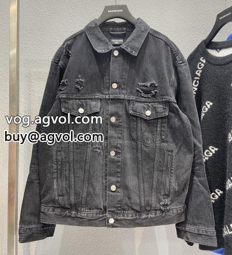 2色可選 BALENCIAGAコピー 楽に着用出来る 秋着用 バレンシアガコピー 風合いが出る トップス デニムジャケット 2022