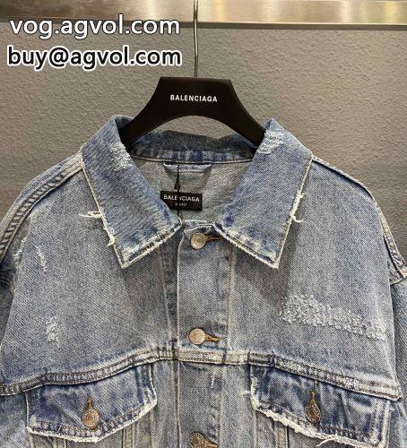 2色可選 BALENCIAGAコピー 楽に着用出来る 秋着用 バレンシアガコピー 風合いが出る トップス デニムジャケット 2022