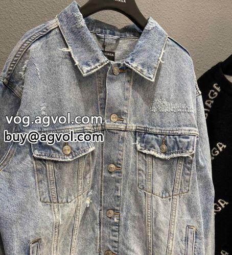 2色可選 BALENCIAGAコピー 楽に着用出来る 秋着用 バレンシアガコピー 風合いが出る トップス デニムジャケット 2022