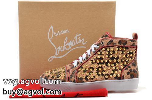 クリスチャンルブタンコピー 2022 大人キレイに仕立てる Christian Louboutinコピー ヒョウ柄 シューズ  カジュアルシューズ