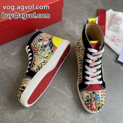 ナチュラルな素材感 スニーカー 2022 Christian Louboutinコピー クリスチャンルブタンコピー 海外限定ライン シューズ