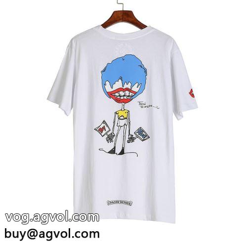 2022 魅力ファッション 半袖Tシャツ CHROME HEARTSコピー カジュアル 2色可選 クロムハーツコピー