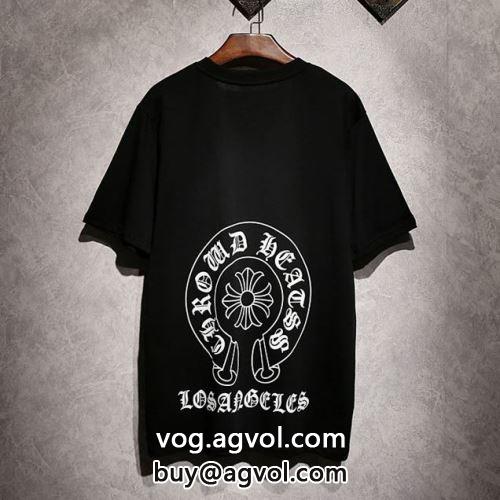 2色可選 高品質 人気  2022 クロムハーツコピー 半袖Tシャツ 気軽にカジュアルに使える CHROME HEARTSコピー