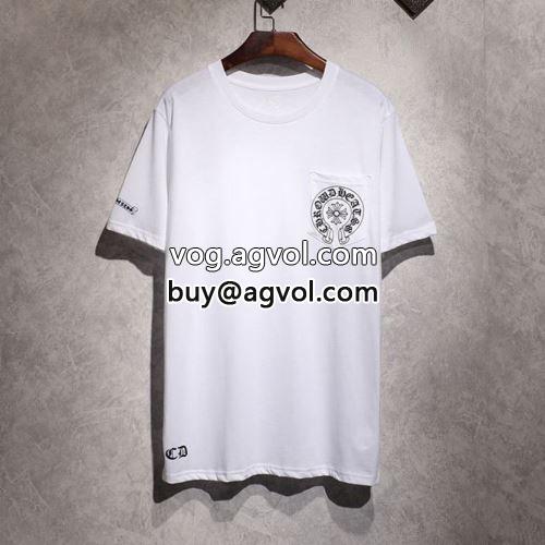 半袖Tシャツ ネックライン CHROME HEARTSコピー 2022 クロムハーツコピー  2色可選 高級感ある